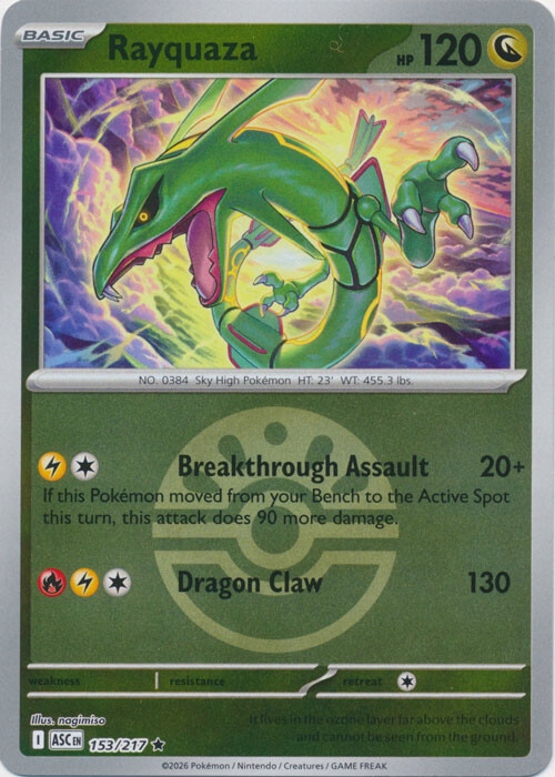 Rayquaza - 153/217 (Ball Foil)