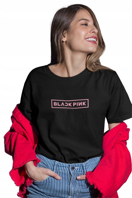 

Blackpink Koszulka Damska Kpop Czarna 2 M