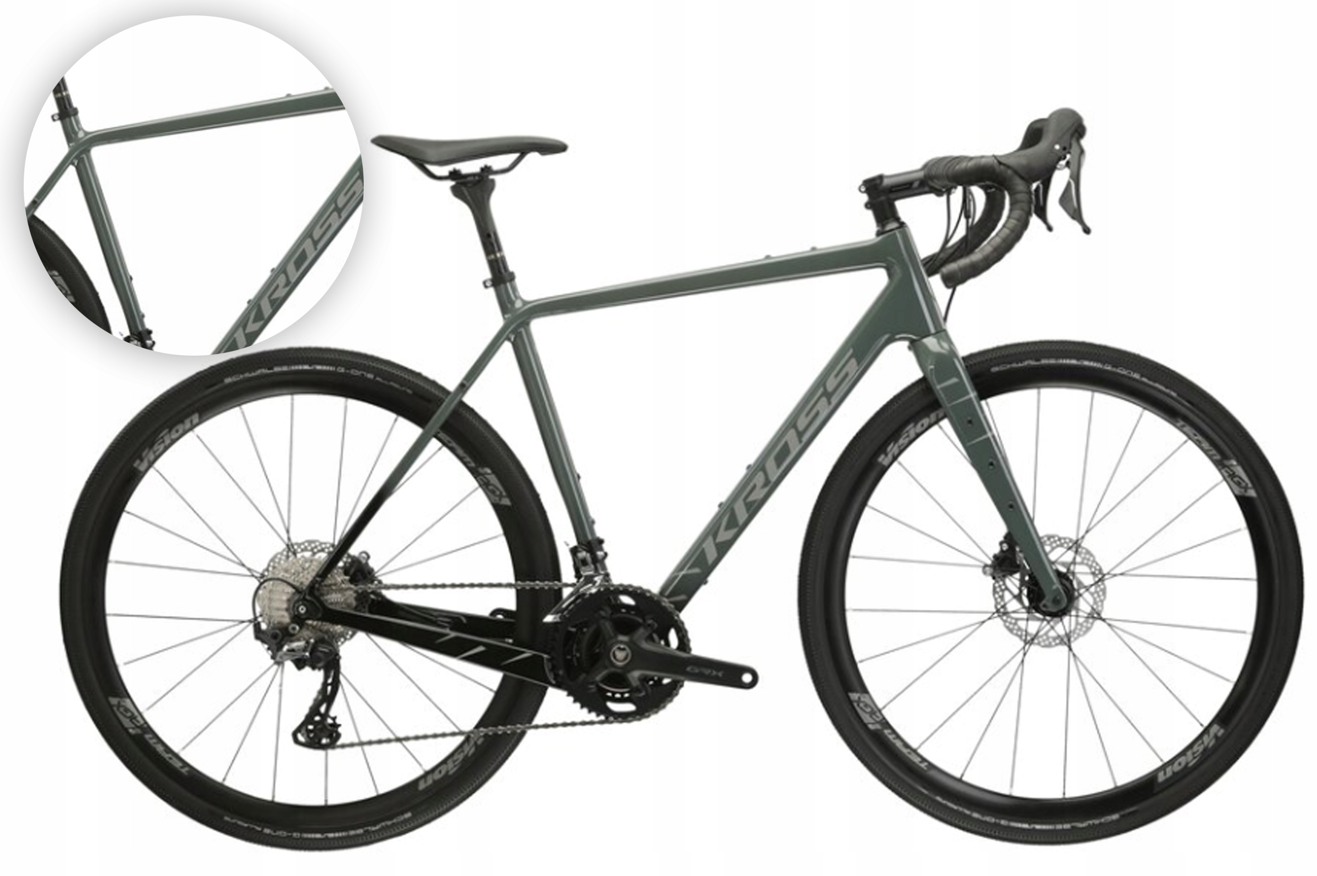 Rower Gravel 28" Kross Esker 8.0 rama M 53.5 cm szary R24