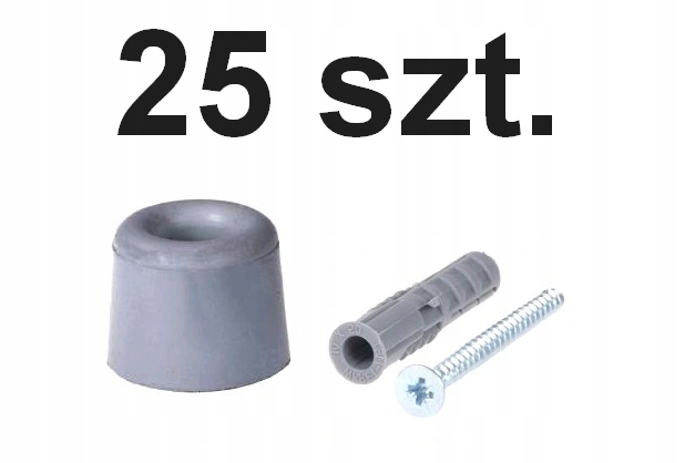 

Odbój gumowy mały, odbojnik, do drzwi Szary 25szt.