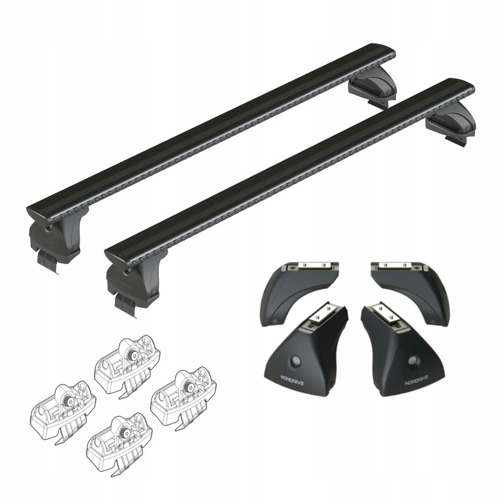Bagażnik dachowy Nordrive Silenzio Black Volvo S90 2016-2024