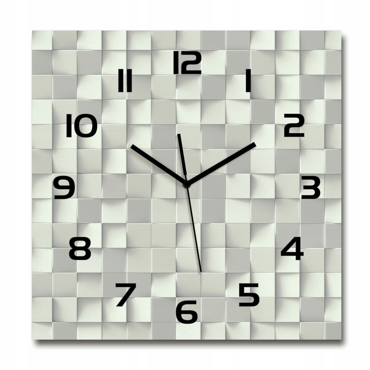 

Duży szklany zegar ścienny Geometryczne tło 60x60