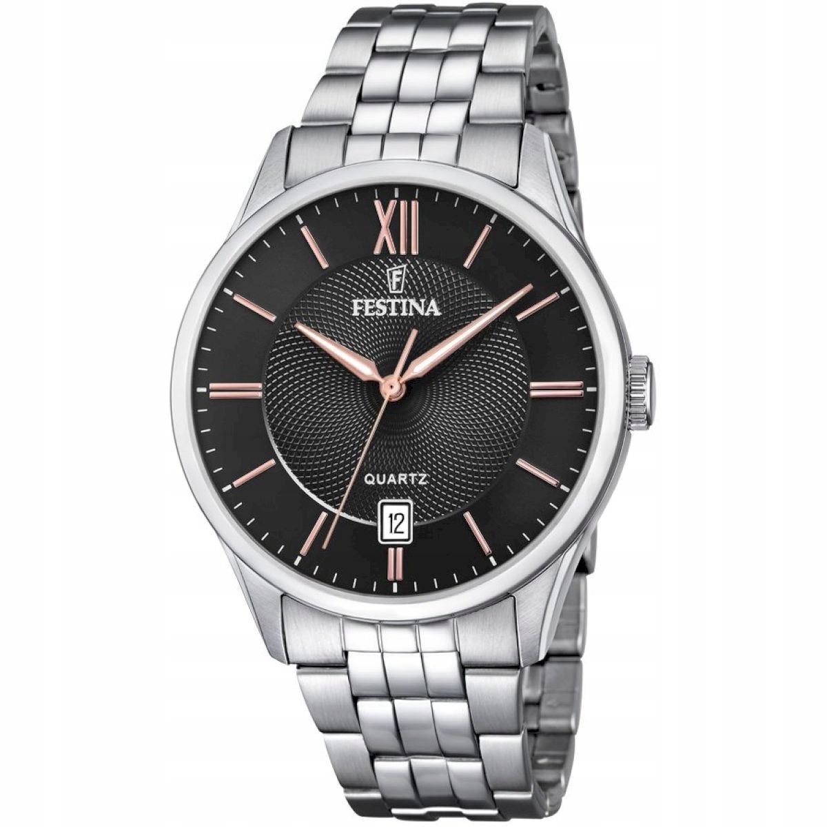 Klasické hodinky Festina na stříbrném náramku F20425/3 Classic