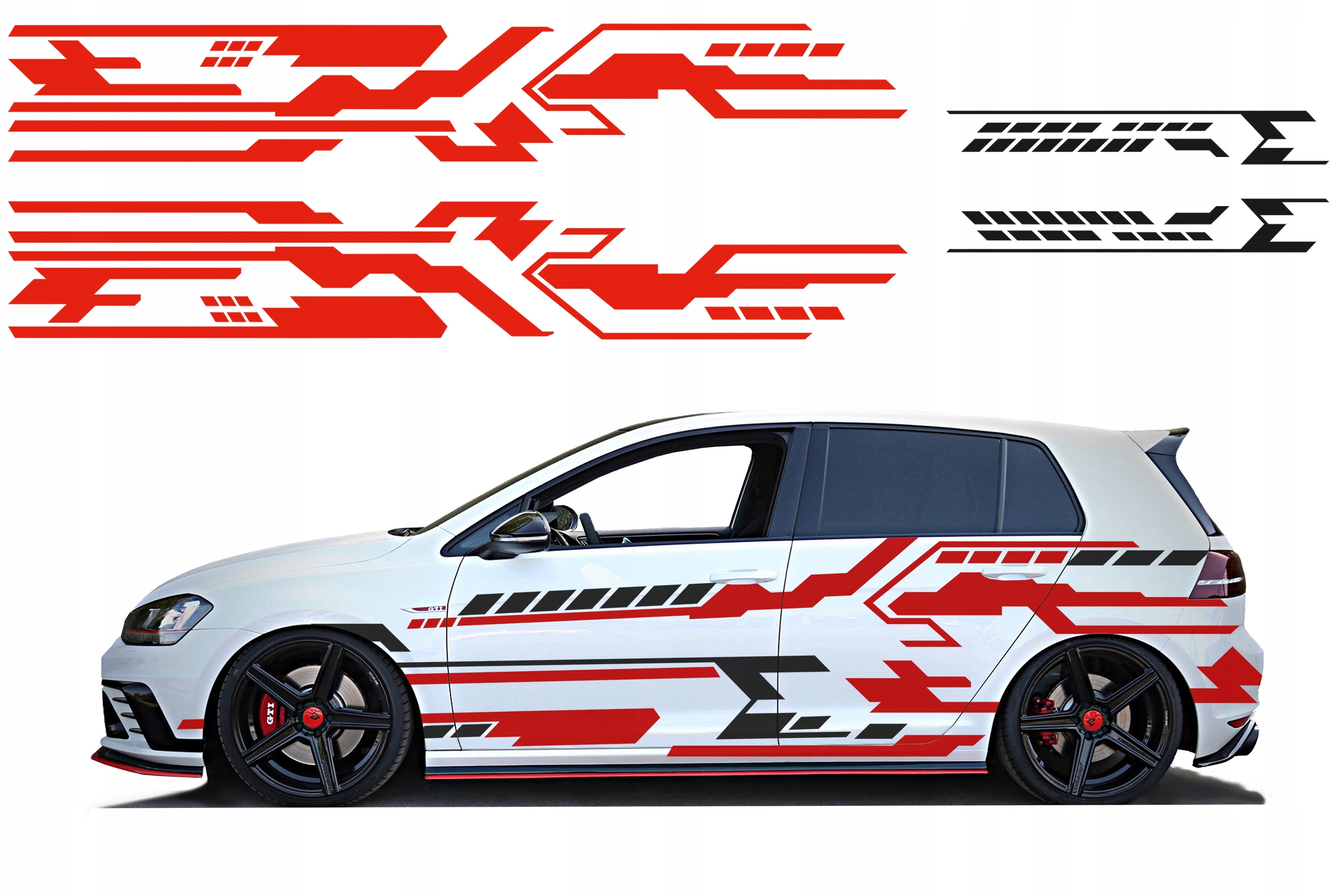 Motív na Auto Camo kamufláž Nálepky 3-listové