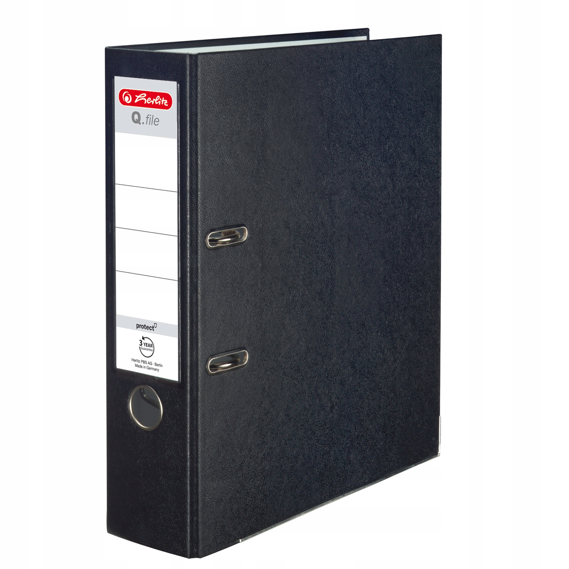 

Segregator A4 8cm 80mm Q.File czarny Herlitz