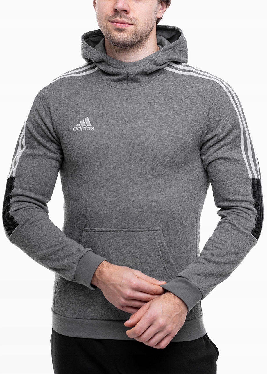 Pánská Mikina adidas s kapucí Sportovní bavlněná mikina Hoodie Tiro 21 vel M