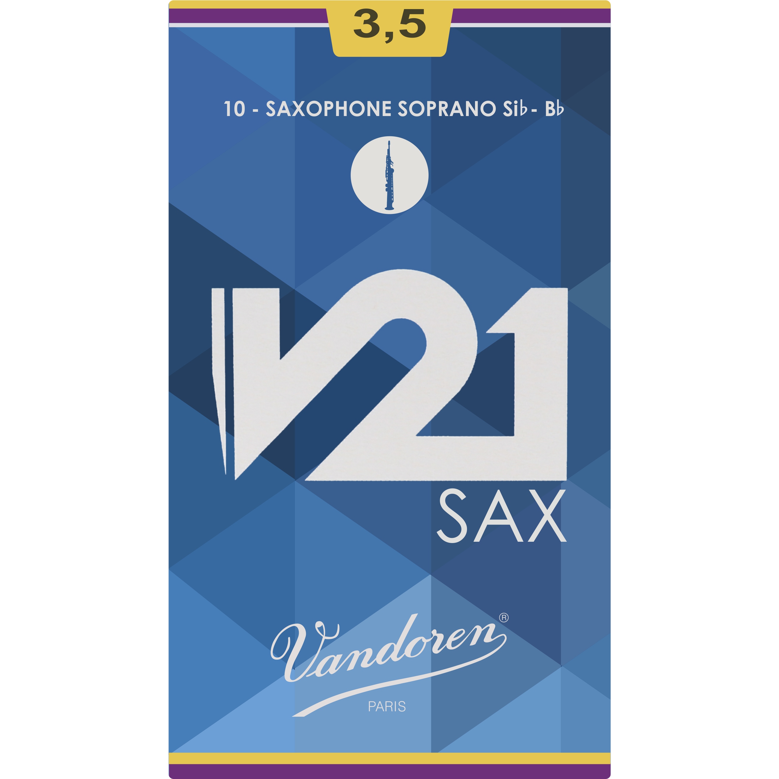 V21 Vandoren sopránový saxofon 10 ks č. 3,5