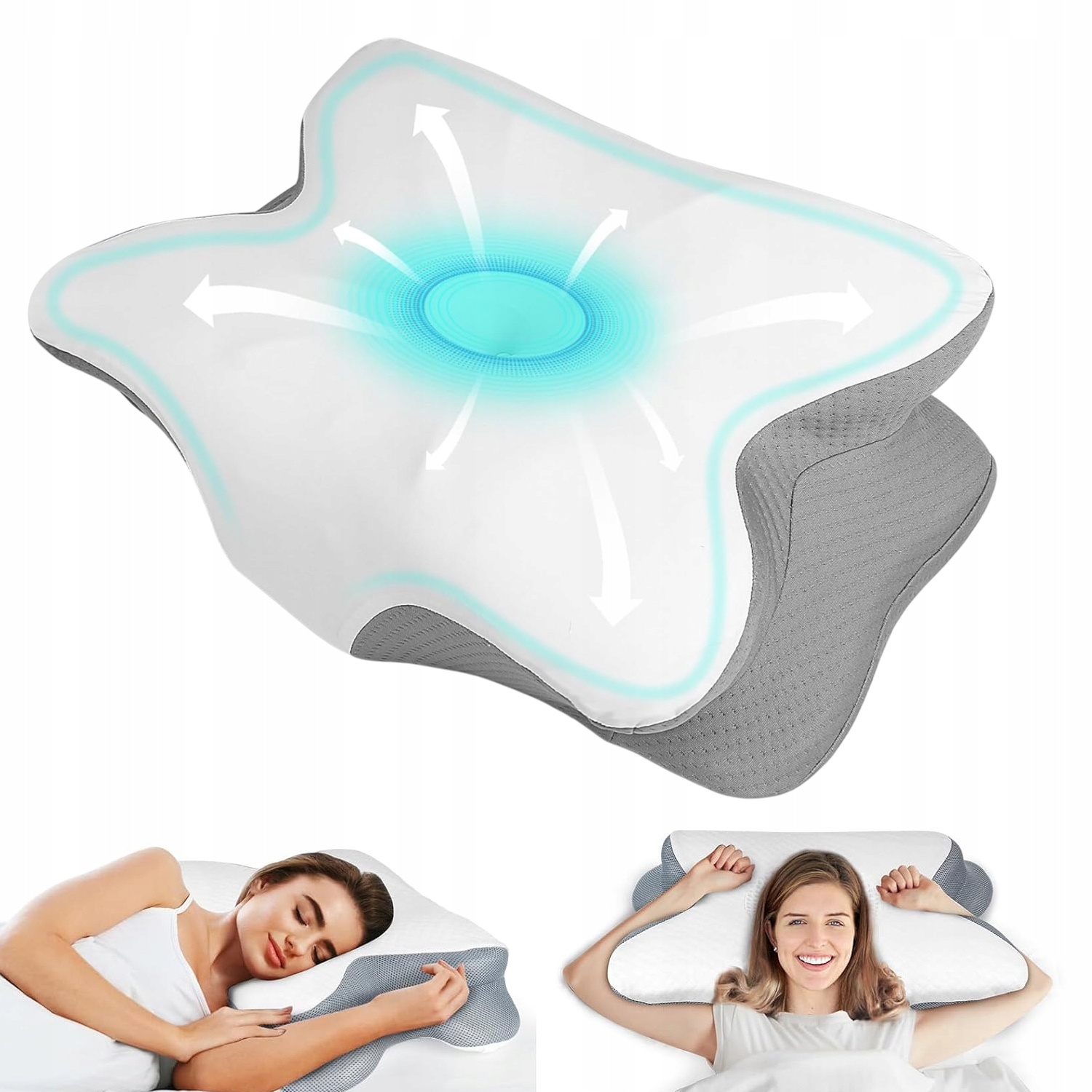 Poduszka Z Pianki Memory Motyl Pianka Memory Dwie Wysokości