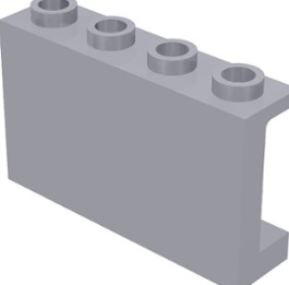 Lego панель 1x4x2 14718 СВЕТЛО-СЕРЫЙ-МОСКВА