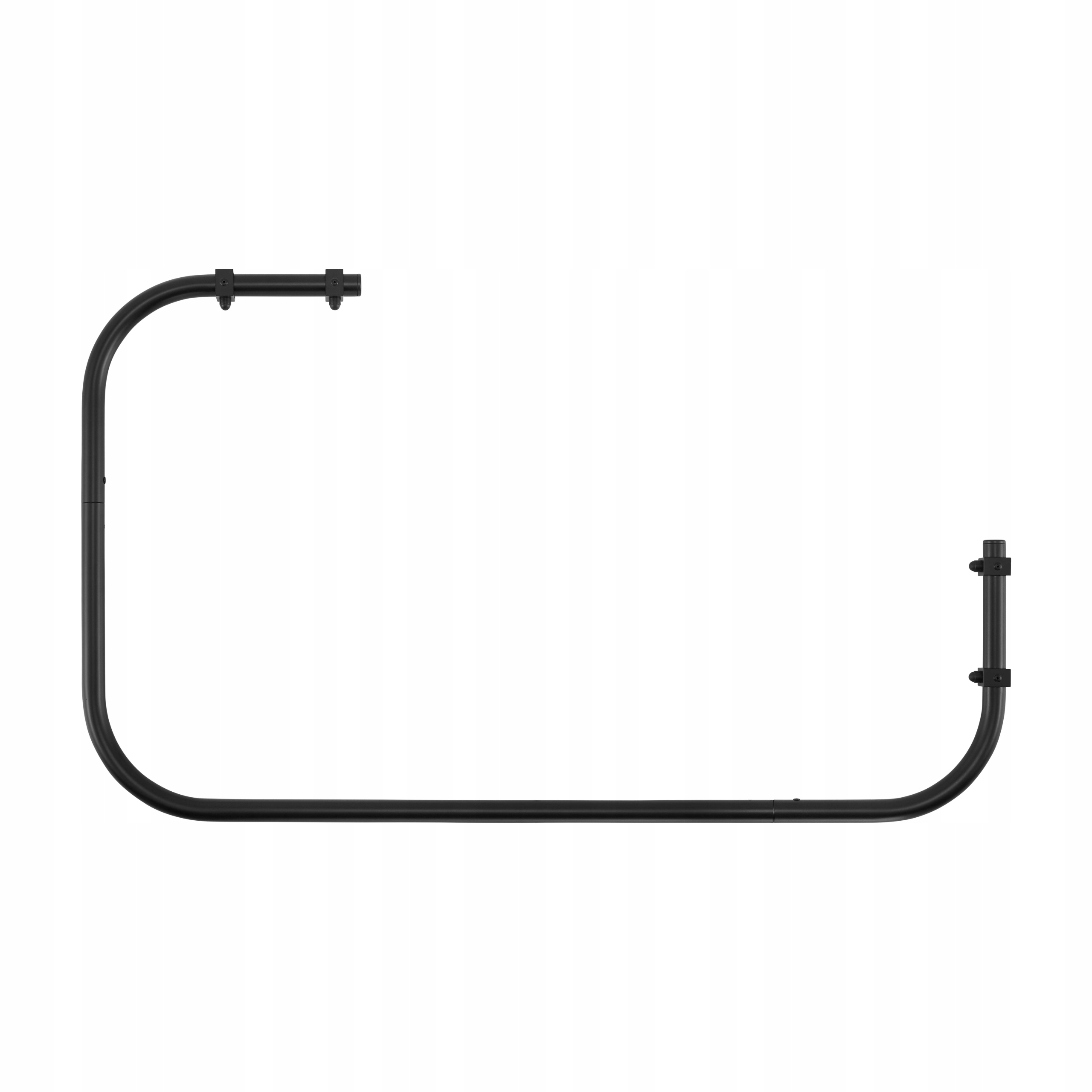 DRĄŻEK ZASŁONY PRYSZNICOWEJ KĄTOWY CZARNY 80X110