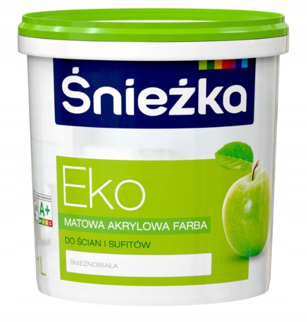 

Farba do ścian i sufitów Eko biała 1L Śnieżka
