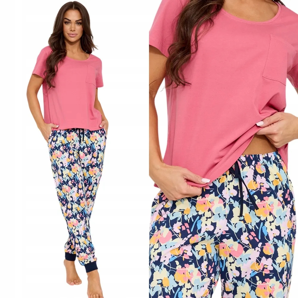 Dámské Pyžamo Cornette Pole 730 XXL 44 Růžová