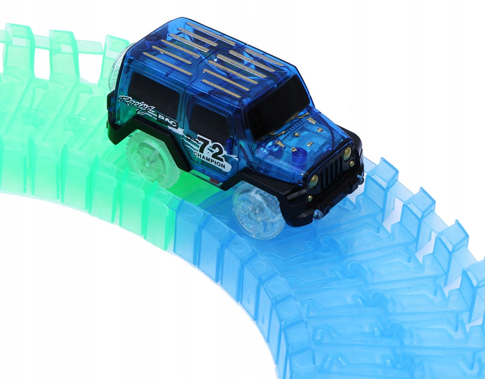MAGIC TRACK AUTO AUTKO SAMOCHÓD DO TORU LED ŚWIECI Marka LandToys