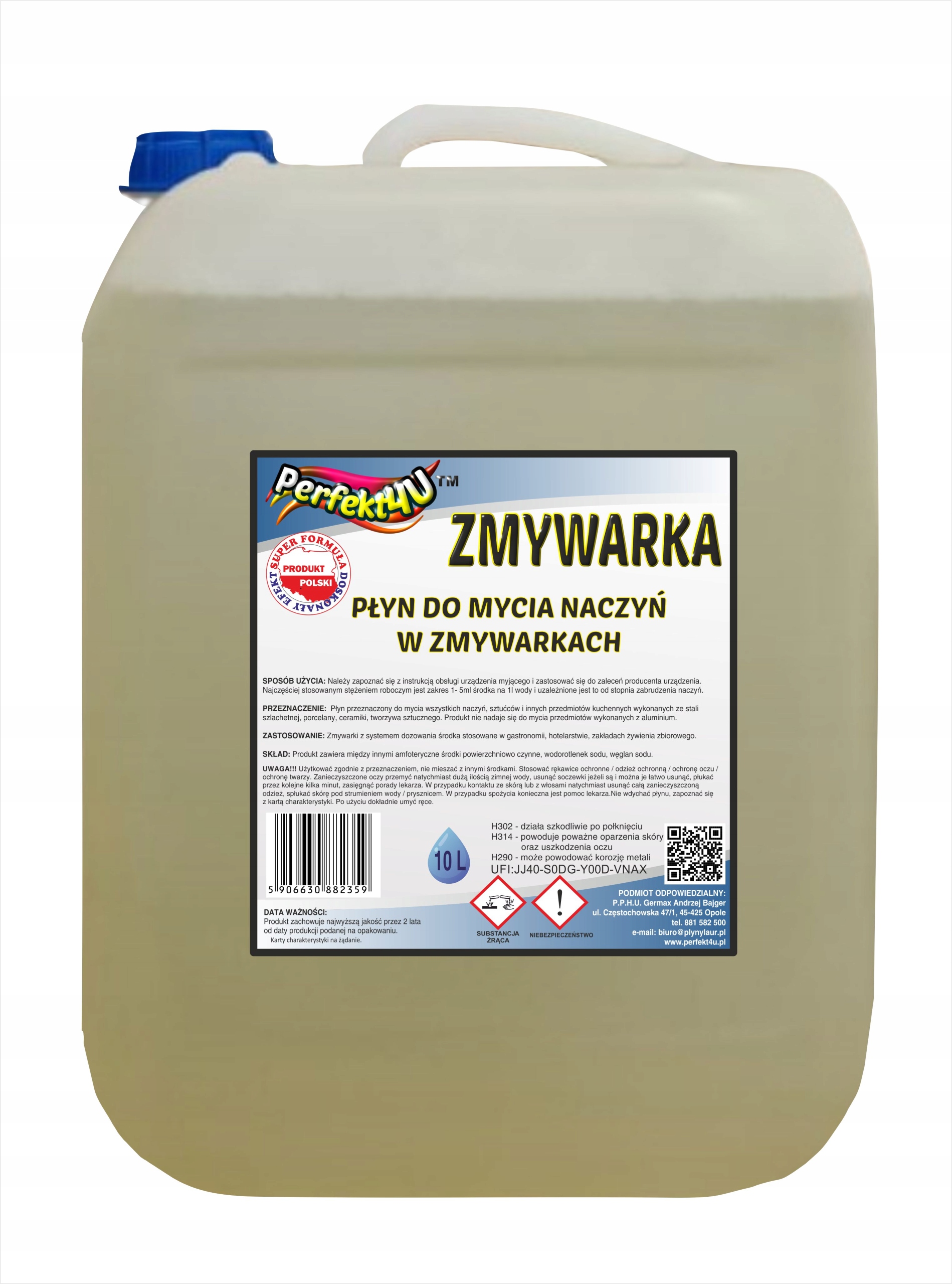 Levně Prostředek Na Mytí Nádobí V Myčkách Nádobí (HoReCa) (OP.10L) Od Perfekt4u