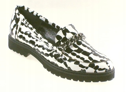 Laura Messi 2330 Polobotka Černobílá Vel 37