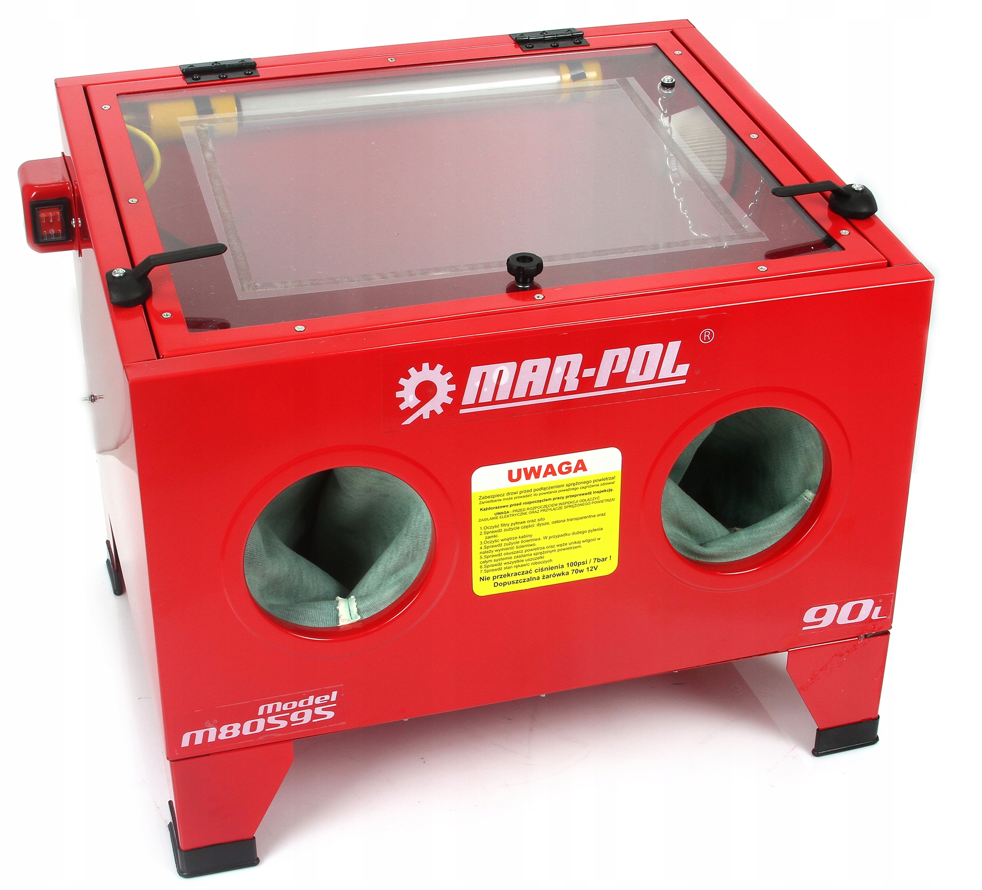 PIASKARKA KABINOWA 90L PISTOLET DYSZE FOLIA Producent code M80596