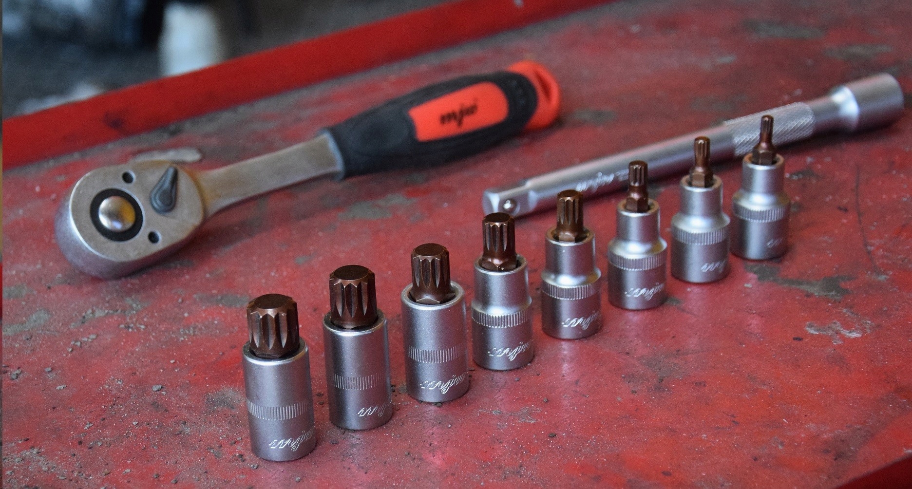 Zestaw nasadek trzpieniowych 1 2 SPLINE MJW Number of Elements sets