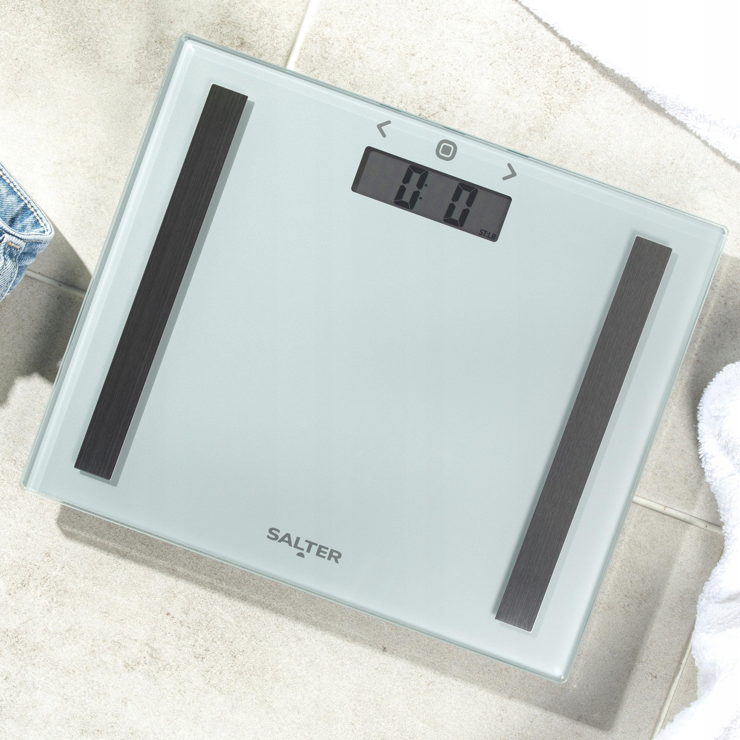 SALTER Waga Cyfrowa Szklana Analiza Tkanki Tłuszczowej 150kg 8 Użytk. — miniatura 2