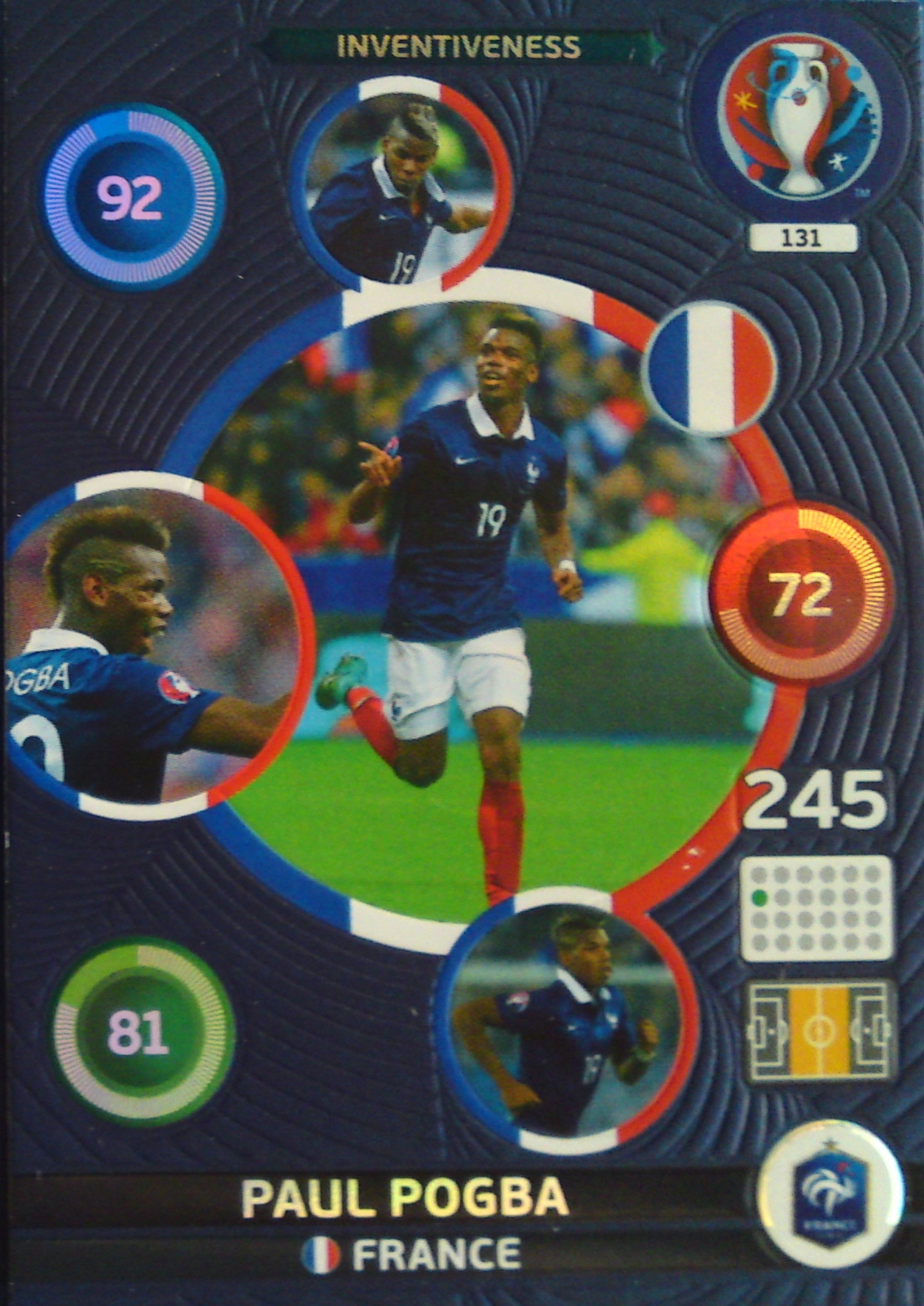Panini Euro 2016 Inventiveness Pogba 131