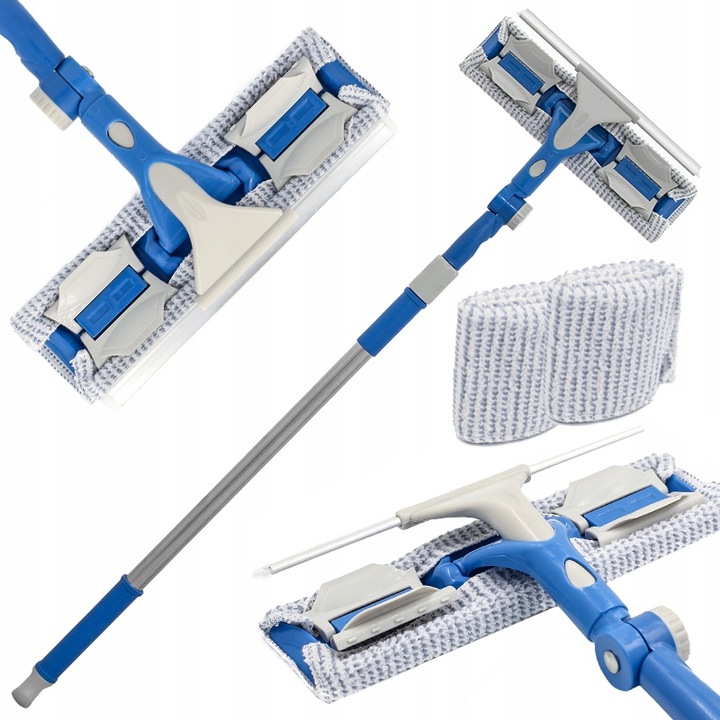 MOP DO OKIEN TELESKOPOWY MYJKA ŚCIĄGACZKA DO MYCIA SZYB LUSTER KABINY DŁUGA