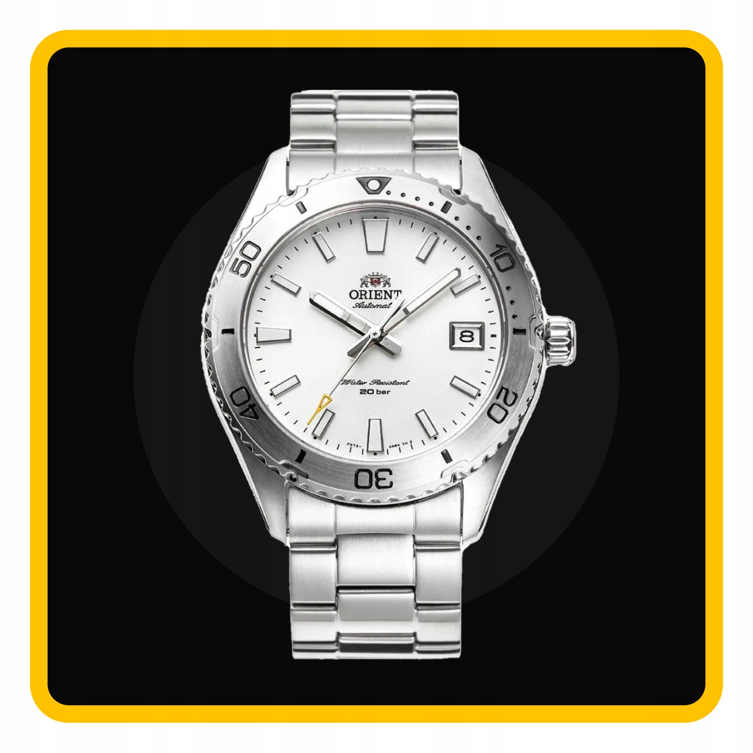 Orient Mako 40 白文字盤　自動巻き ほぼ新品 Orient Mako 40 白文字盤自動巻き ほぼ新品