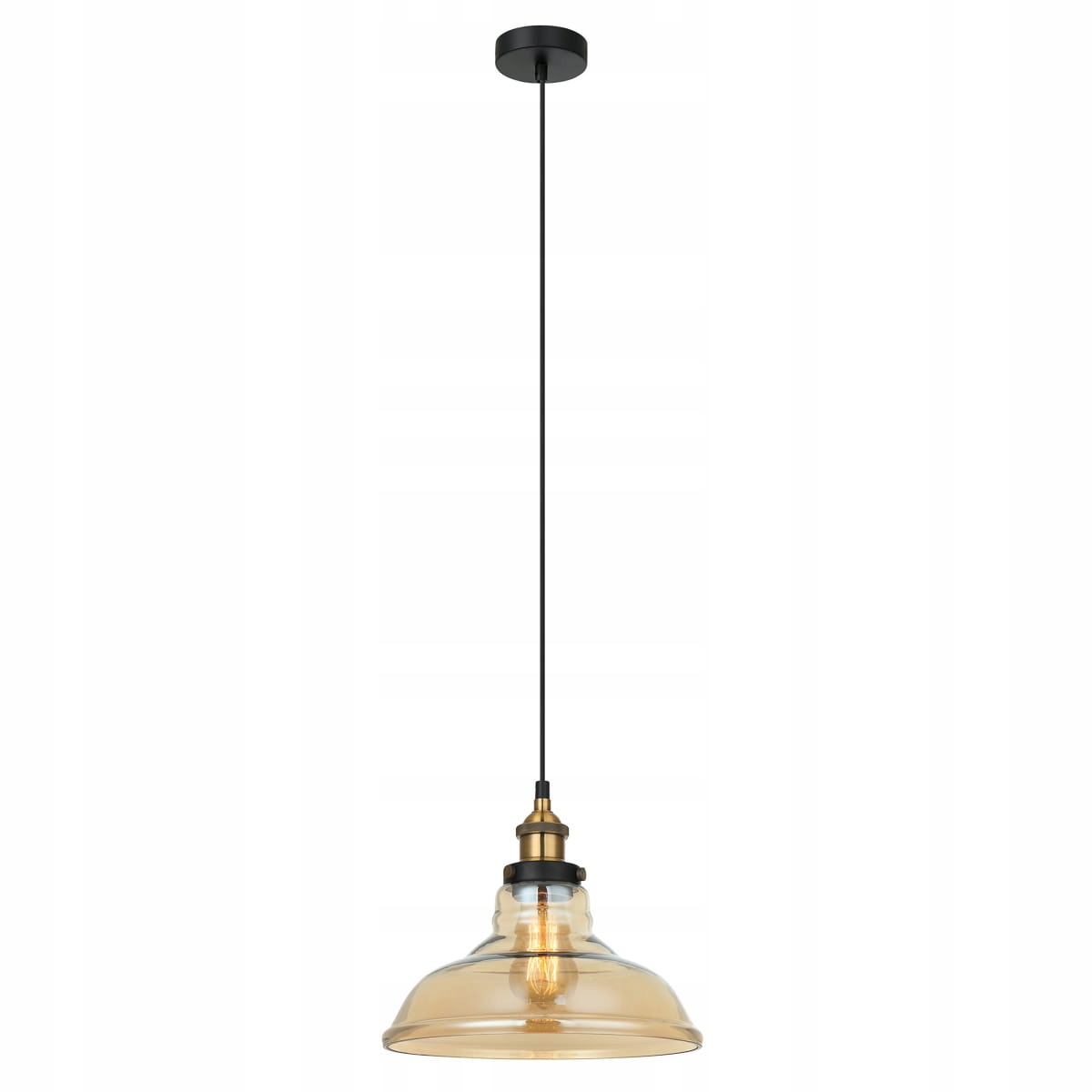 Luster Italux Hubert industriálny čierny MDM-2381/1 Gd+amb