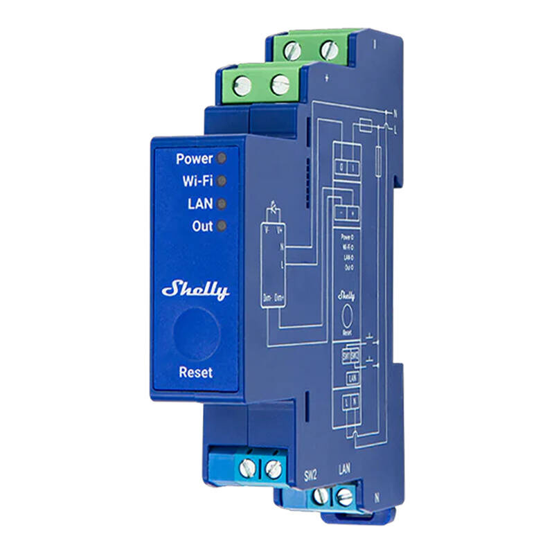 Shelly Ovladač Osvětlení Pro Dimmer Pro WiFi Bluetooth 0/1-10V