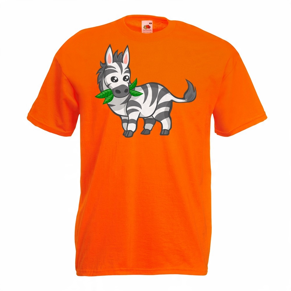 

Koszulka zebra kreskówka zwierzęta XL pomarańczowa