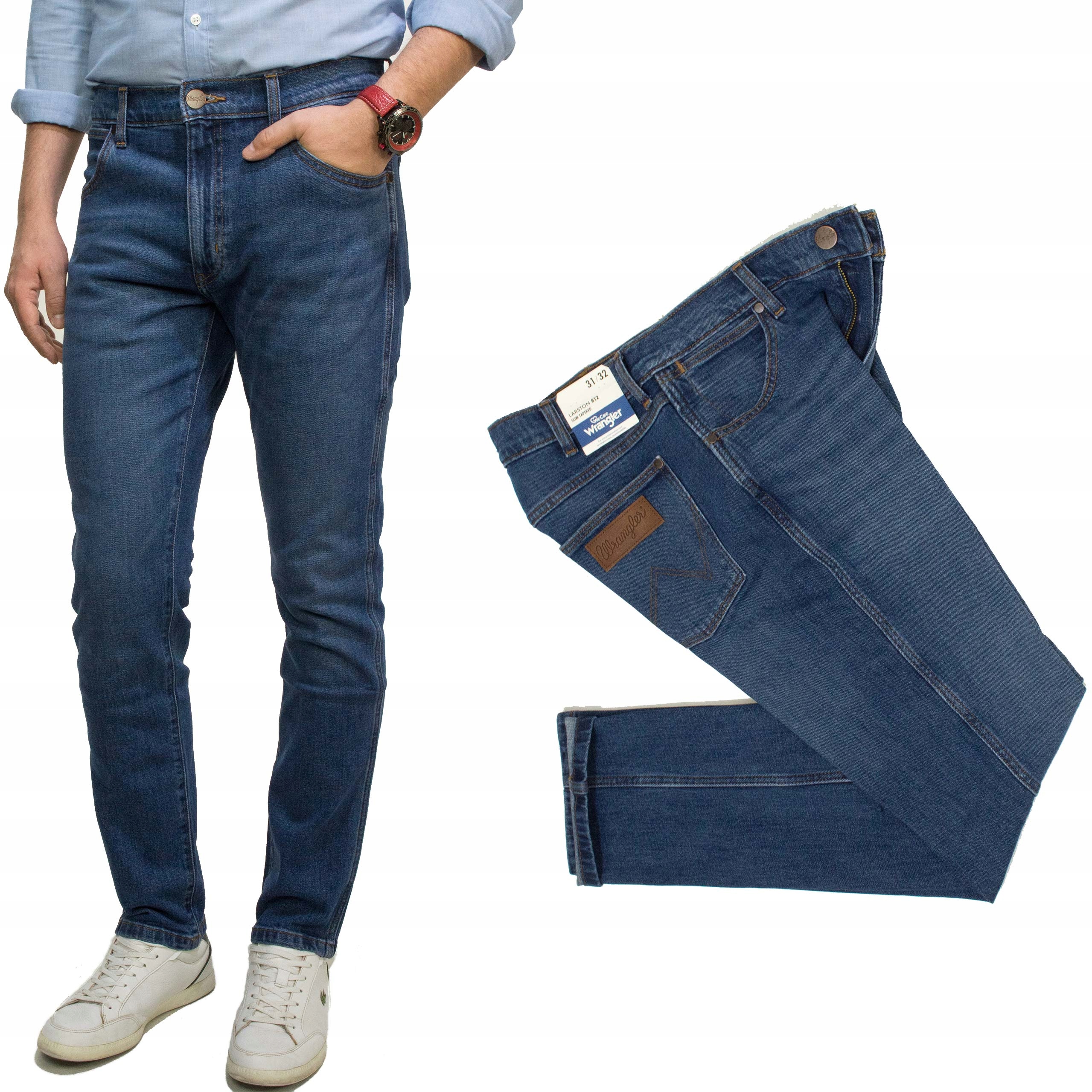 Wrangler Larston 812 Desire męskie spodnie jeansy Slim Tapered W30 L32