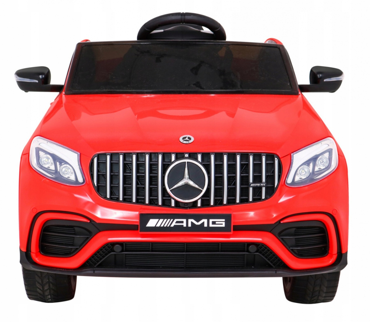 Mercedes Benz GLC63S dla dzieci Czerwony Pilot Napęd 4x4 MP3 Led Ev