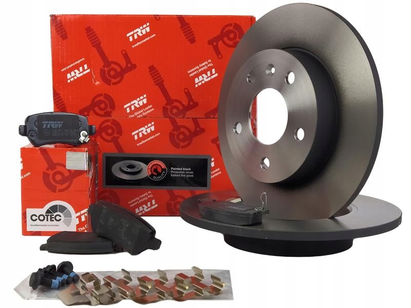 TARCZE + KLOCKI TRW ASTRA H ZAFIRA COMBO TYLNE