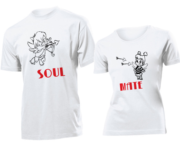 

Koszulki dla par Bratnie Dusze Strzala Amora XXL