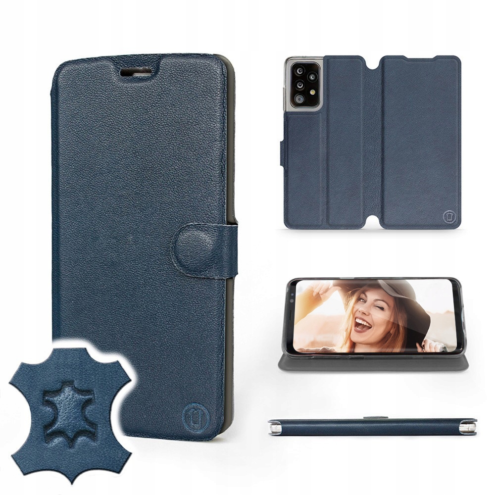 

Etui Mobiwear do Samsung Galaxy A52 - Blue Leather