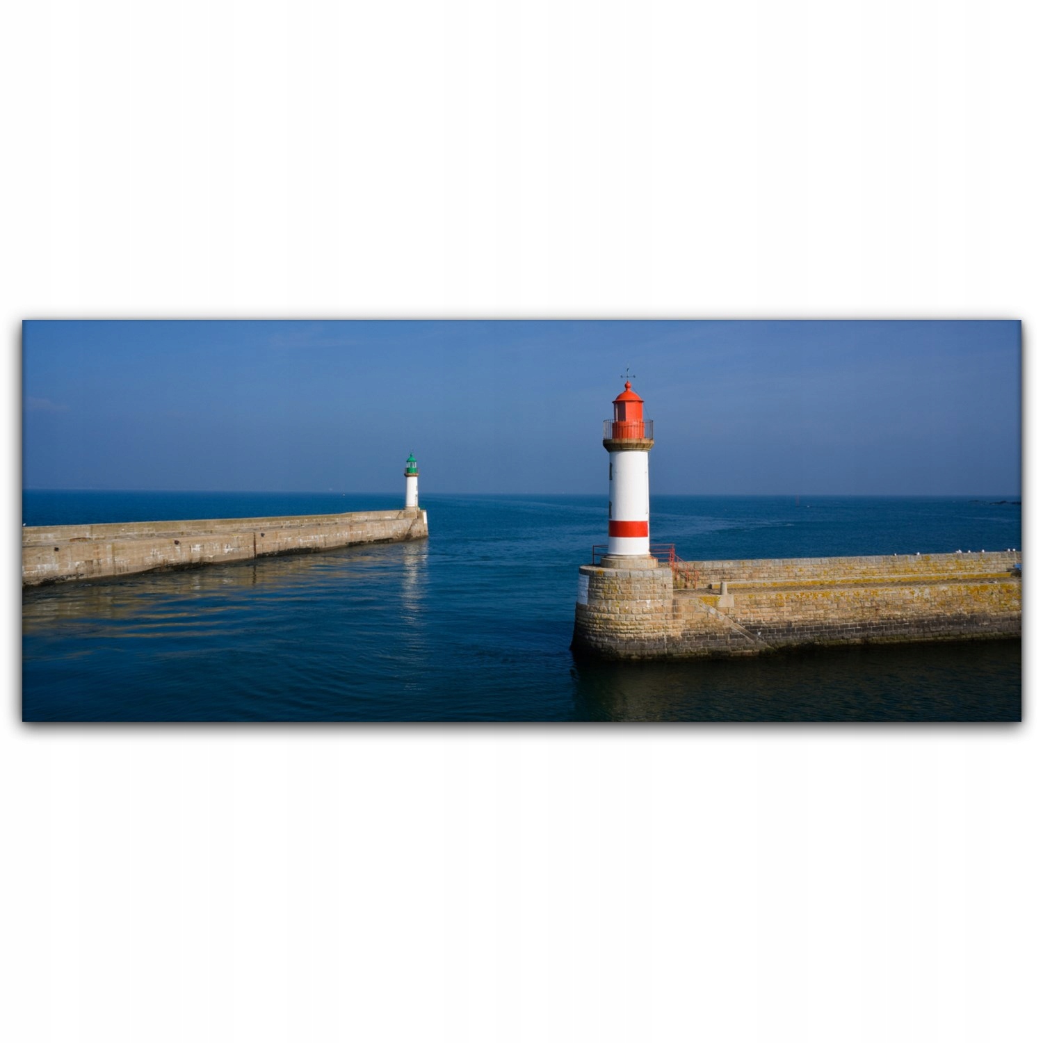 

Obraz canvas na ścianę 125x50 Latarnia Morska Port
