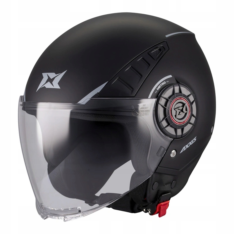 Motocyklová prilba Axxis Metro S Solid V2 A1 Matt Black čierna matná Darčeky