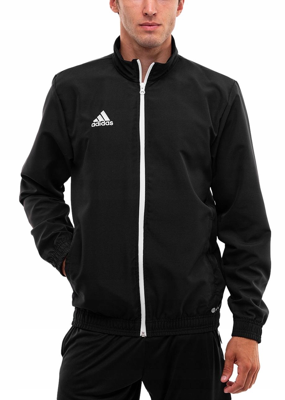 Pánská Mikina adidas Entrada 22 Sportovní Roztahovací Tréninková Černá vel XXL