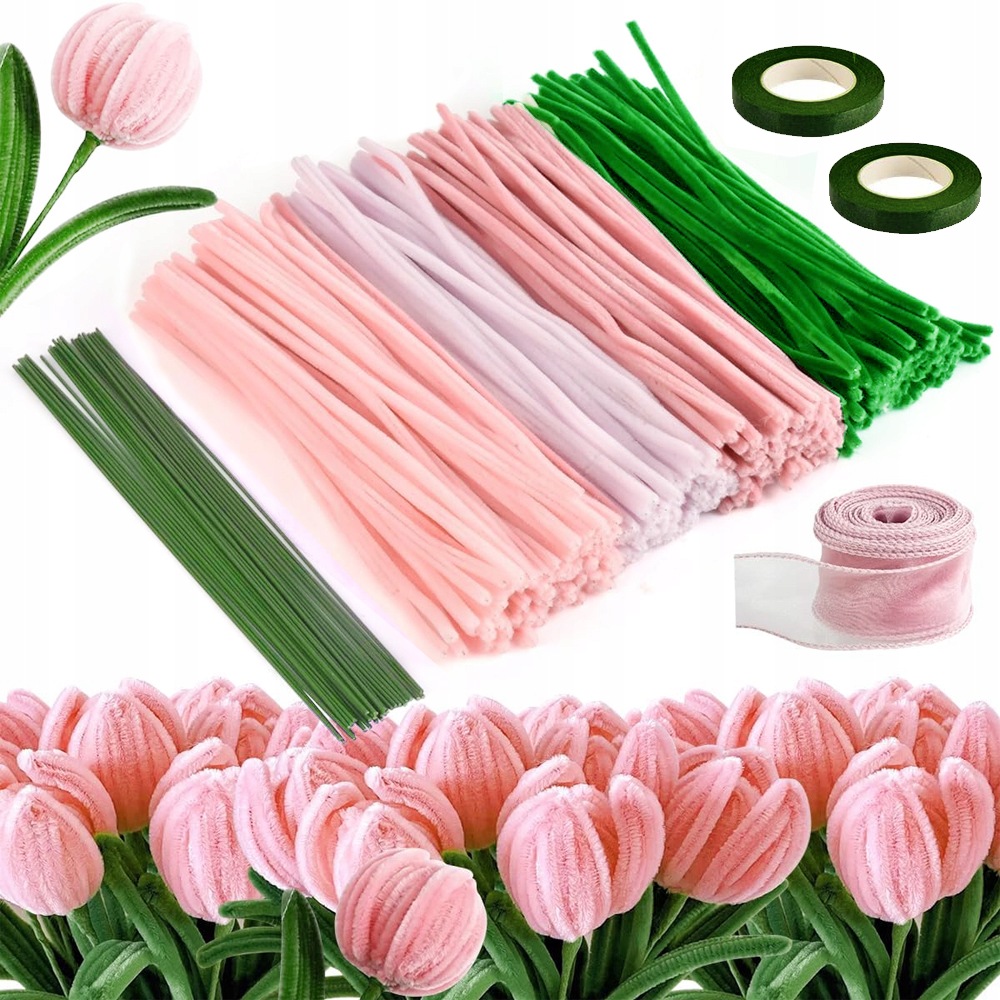 Kreativní Drátky Sada 400 Kusů Pro Diy Kytice K Narozeninám A Svátkům