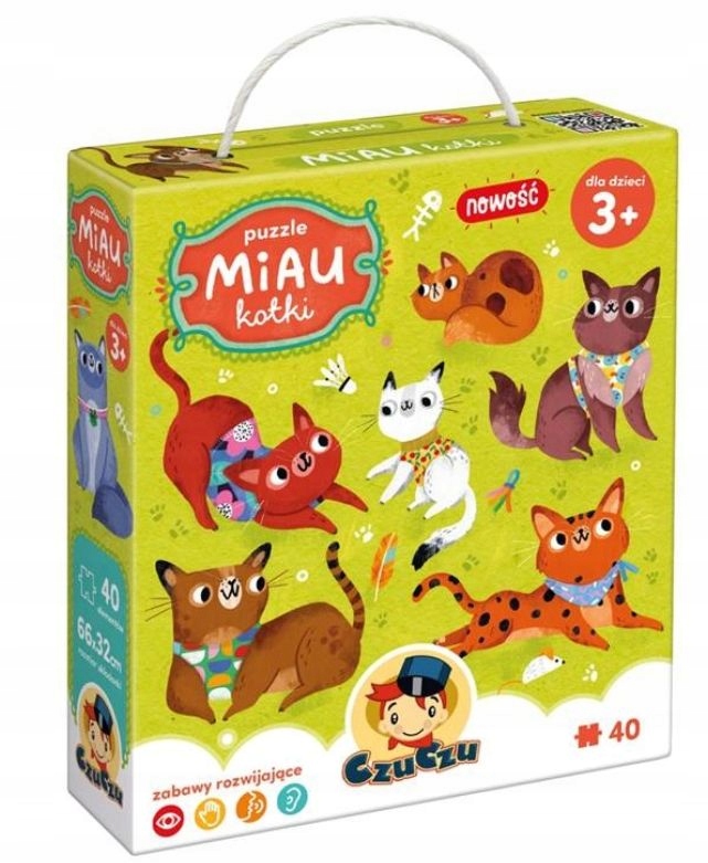 

CzuCzu Miau Kotki Puzzle 40 el. Duże 3+