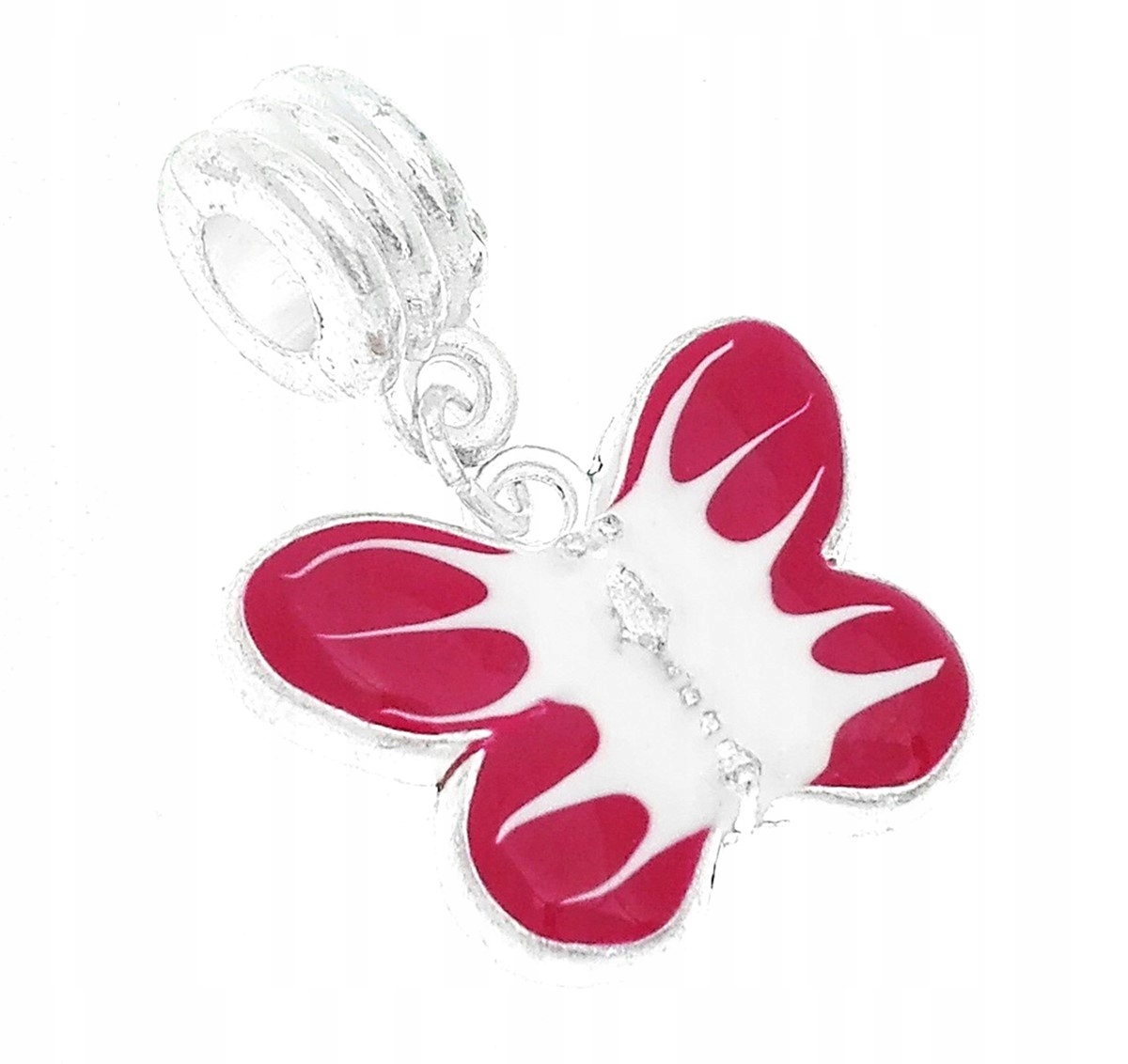 

Zawieszka beads charms motyl czerwony