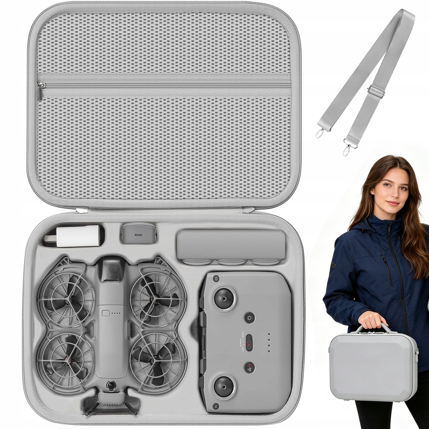 Přepravní Pouzdro Dji NEO2 Tvrdé Pouzdro Ochranný Organizér Do Kufru