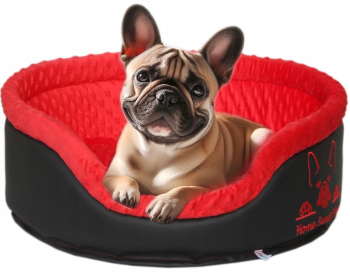 Levně XXL psí pelíšek kotec potah pelíšek francouzský buldoček , pelíšek pro mopse, ⌀65 cm