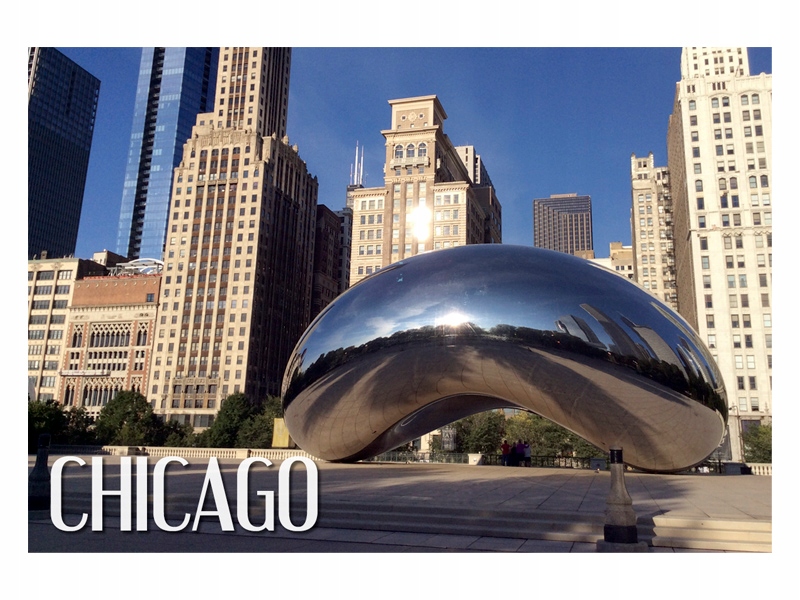 

Chicago Park Milenijny Magnes na lodówkę