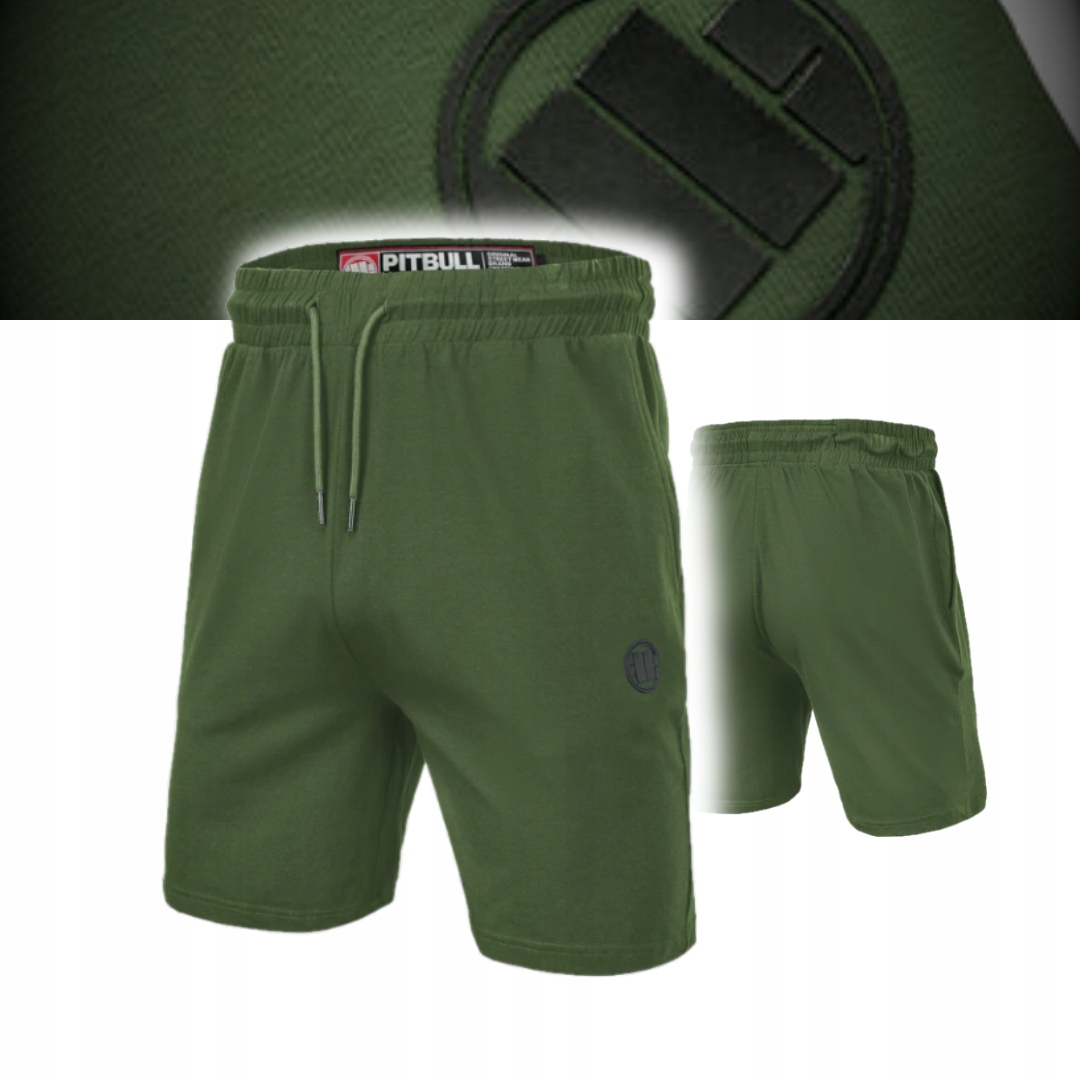 Pitbull West Coast Shorts Pánské Šortky Mens Durango 210 Gsm Olivové S