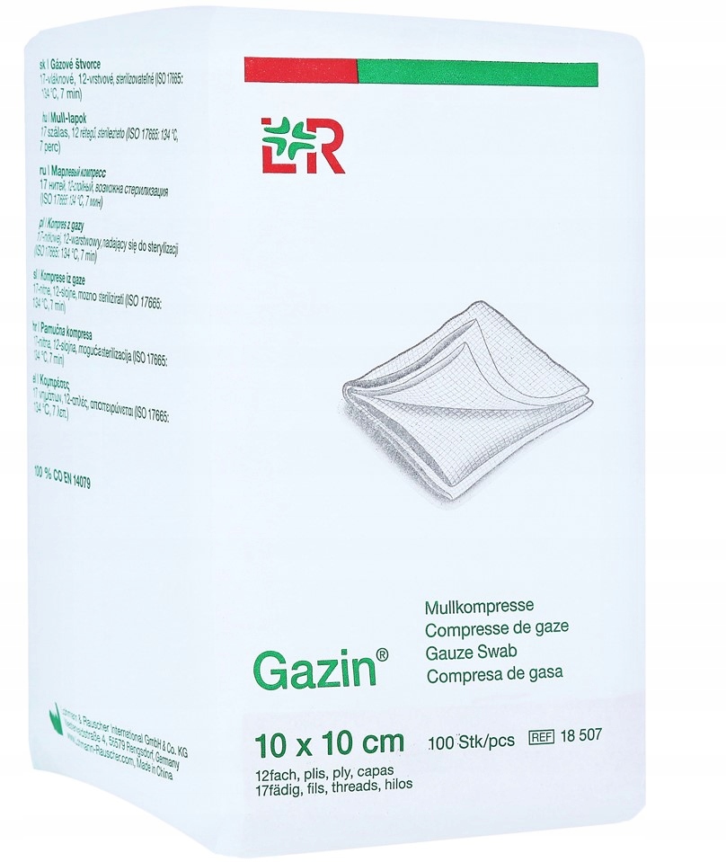 

L&r Gazin 10 x 10cm, 100szt. 17n 12w niejał.