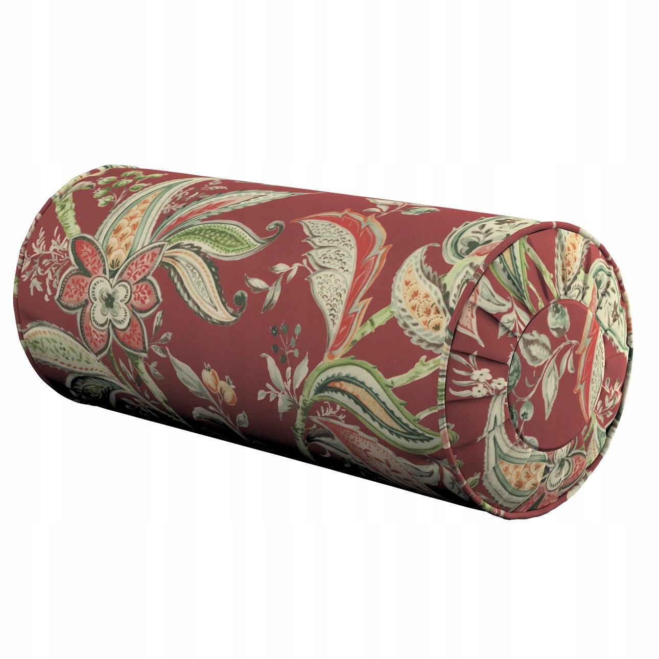 Dekoria Polštář váleček se záložkami červený