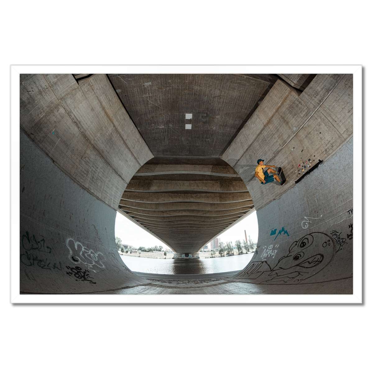 Plakáty v rámu 60x40 Skateboard Deska Skoky