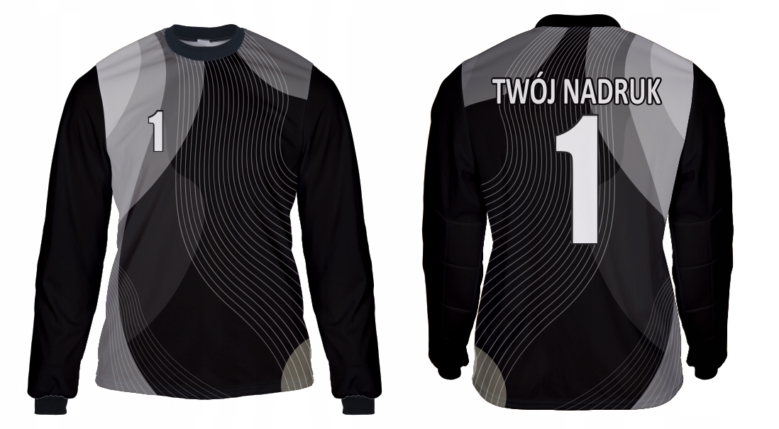 brankářská mikina Váš Potisk Šedá vz. 8.3, velikost M-164