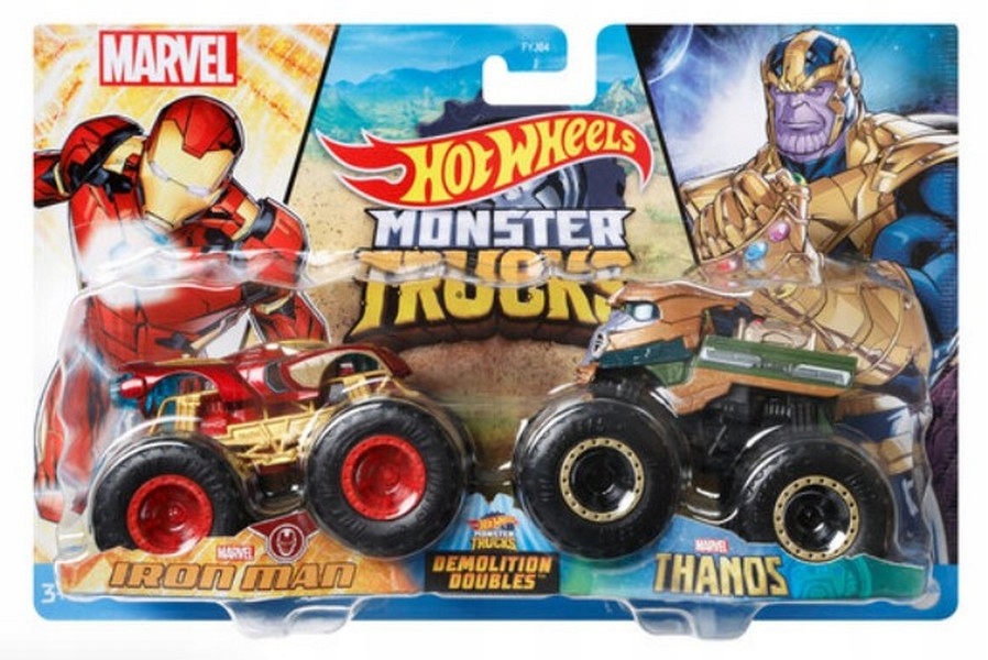 

Hot Wheels Monster Truck 2 auta Marvel Iron Man