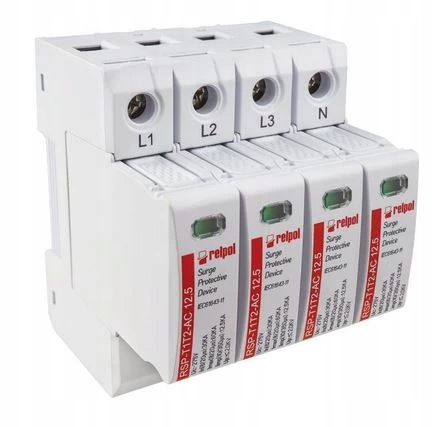 Ogranicznik przepięć Typ 1+2 12,5kA 4P 275V AC RSP-T1T2-AC 12.5/4P 2617122