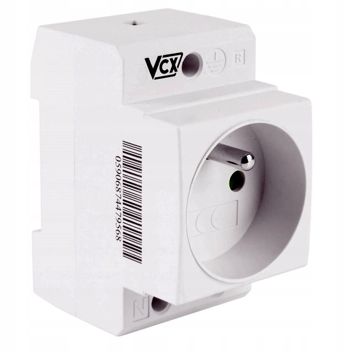 

Gniazdo 2P+Z na szynę Din TH35 16A 250V